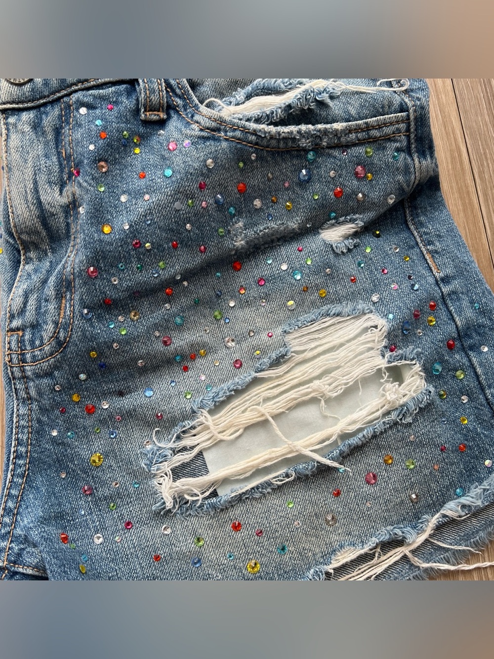 KanCan High Rise Rhinestone Size 27 - Picture 2 of 4